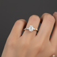 1.350ct  Oval cut Lab Grown Diamond Engagement Ring 14K Yellow Gold