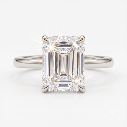 emerald engagement ring solitaire​

