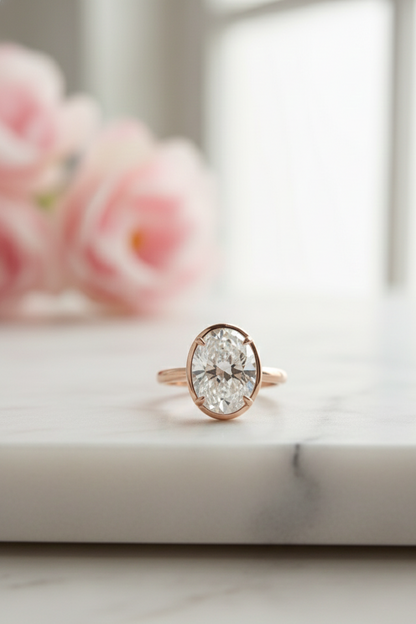 1.50CT Oval Cut Lab-Grown Engagement Ring