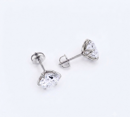 3.00 ct Lab Diamond Lotus Stud Earrings
