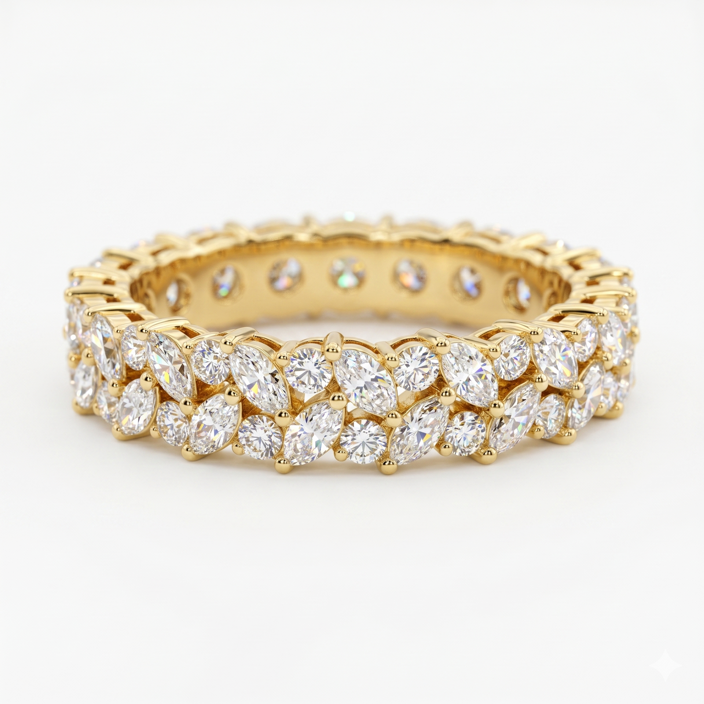 Marquise cut Diamond stacking matching Band