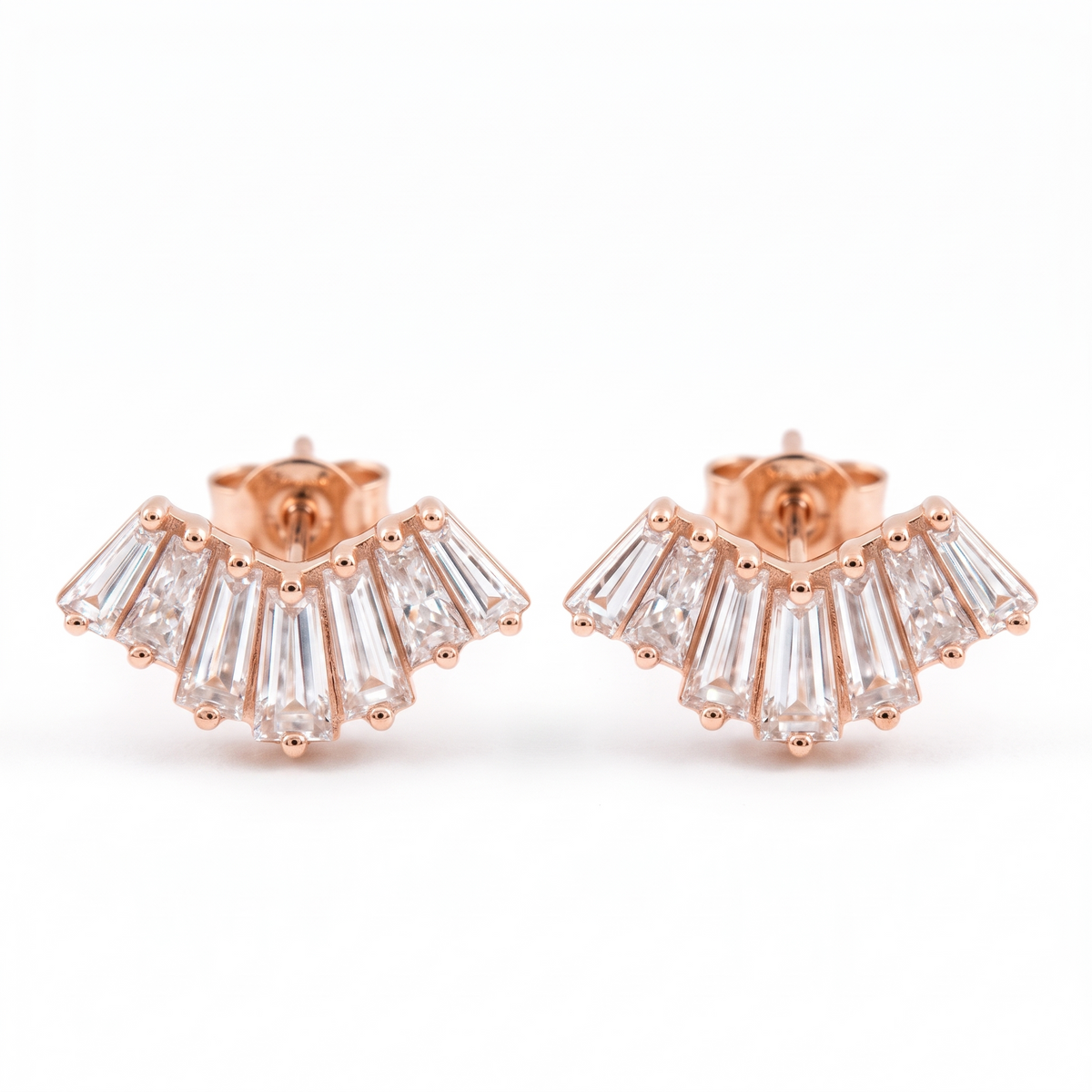 baguette earring studs​

