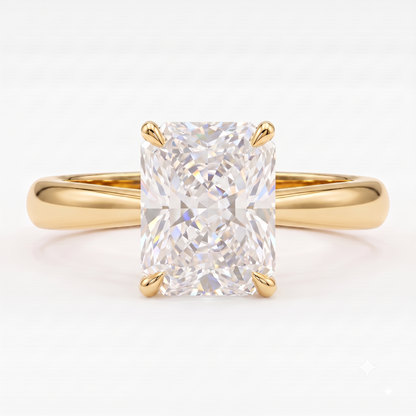 1.00CT Radiant Cut Lab Grown Diamond Engagement Ring