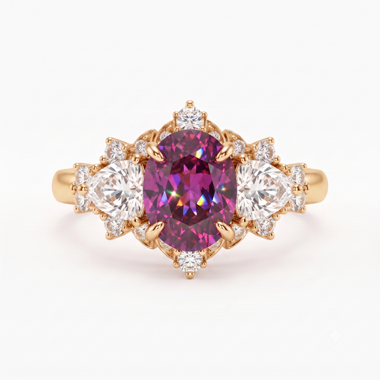 4.00ct Oval cut Lab-Grown engagement ring