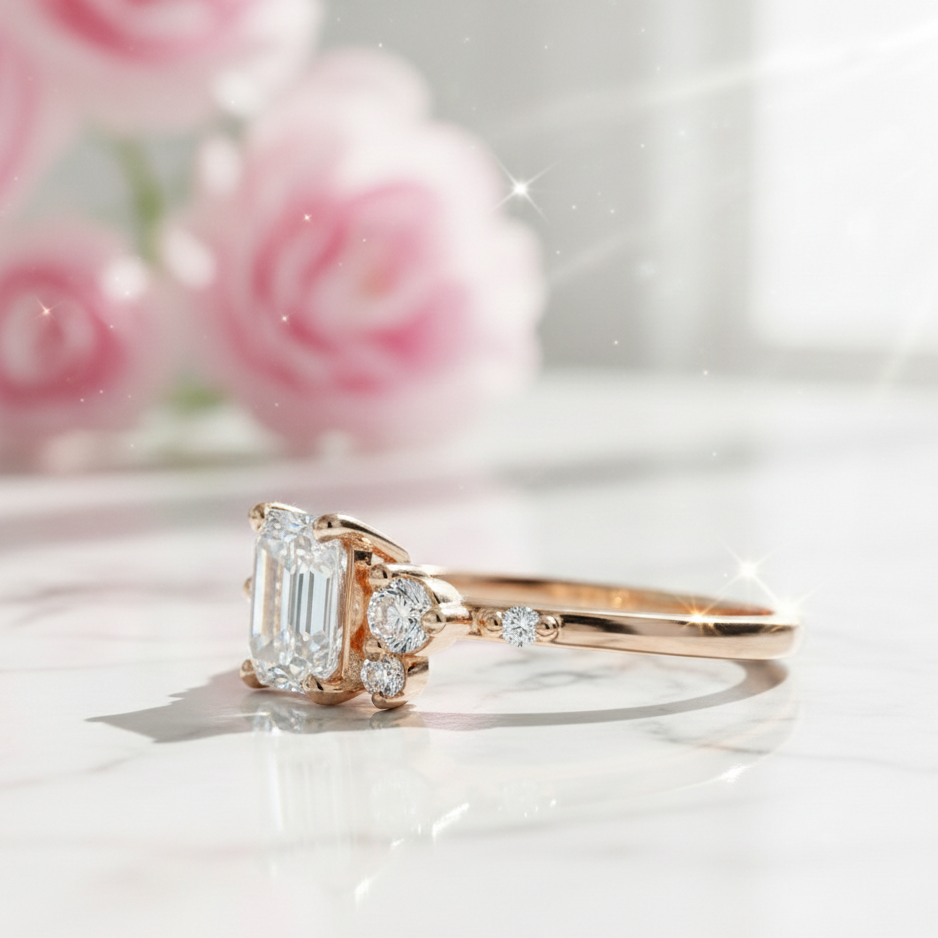 asscher cut diamond engagement rings​


