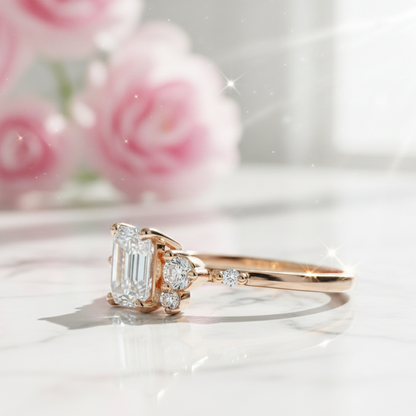 asscher cut diamond engagement rings​

