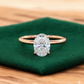 2.065ct Oval Lab Grown Diamond Engagement Ring • 14K Solid Yellow Gold Solitaire Ring