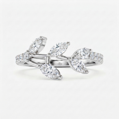 0.600ct Half Eternity Marquise Lab-Grown Wedding Band