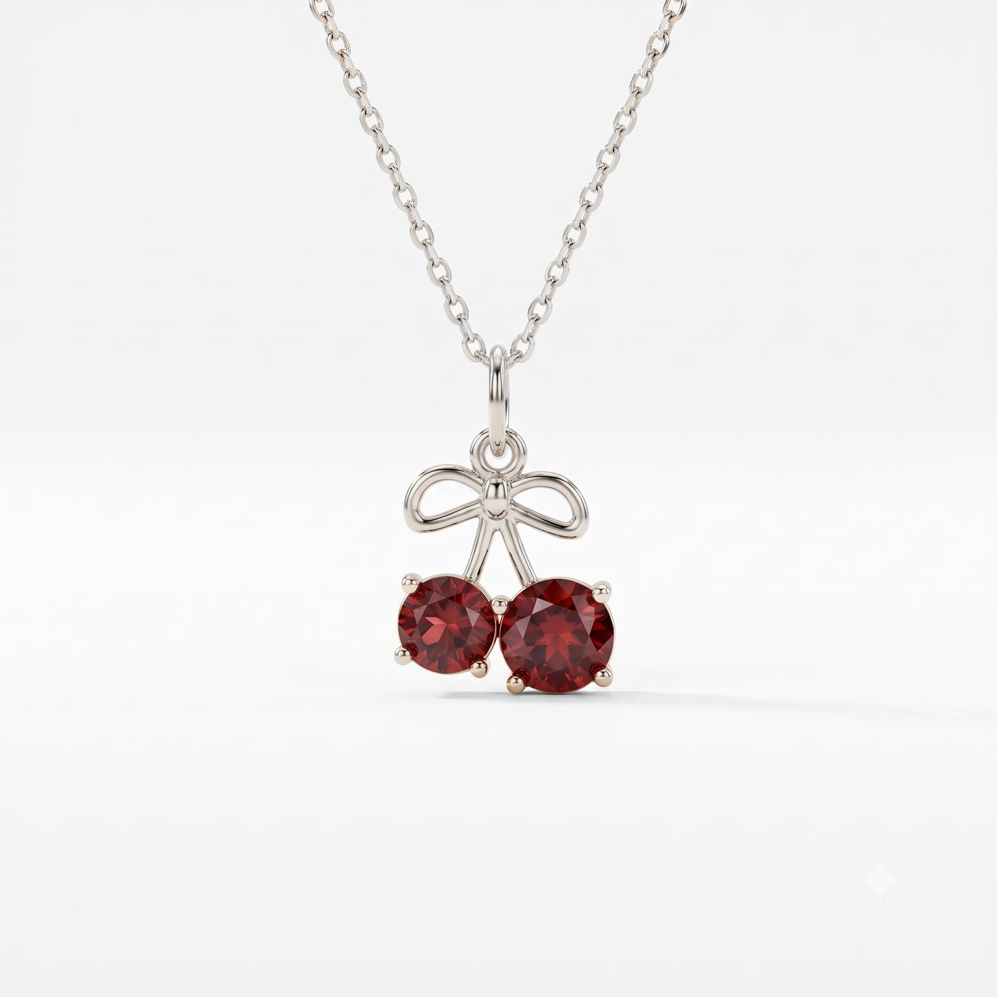 1.500ct Cherry Lab Grown Diamond Pendant Necklace