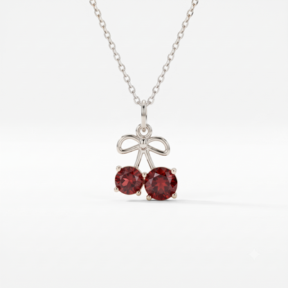 1.500ct Cherry Lab Grown Diamond Pendant Necklace