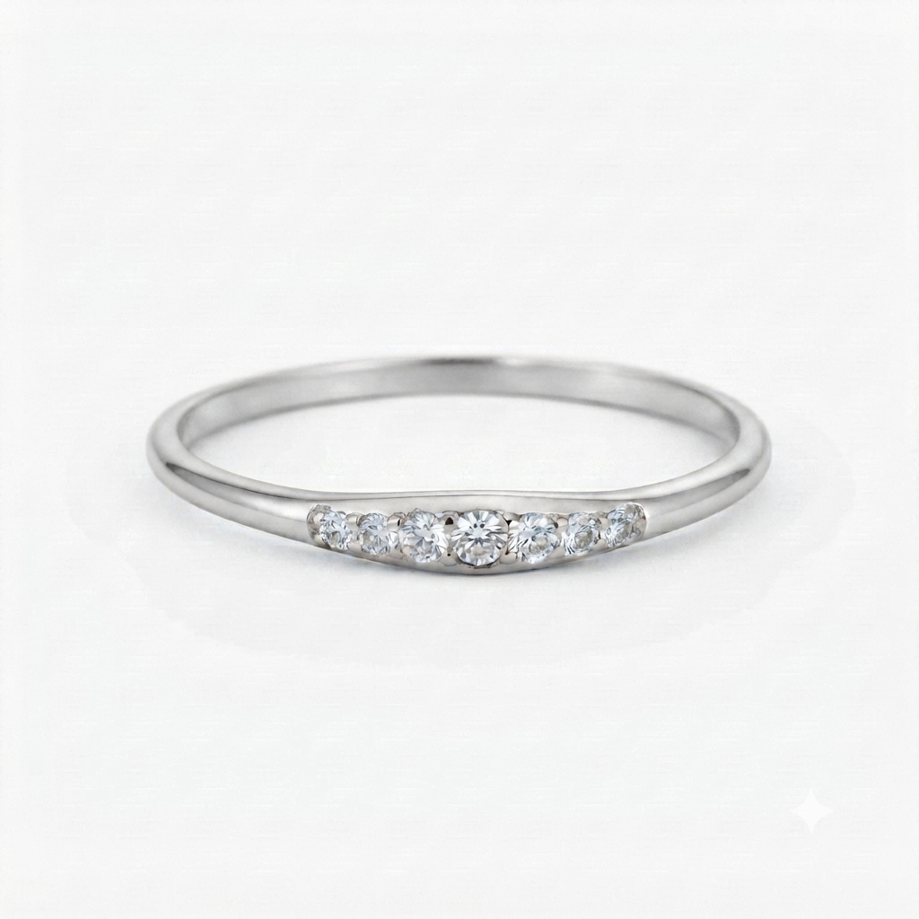 Eternity Diamond Wedding Band Pave Setting
