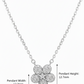 0.800 Ct Floral Lab Grown Diamond Pendant Necklace