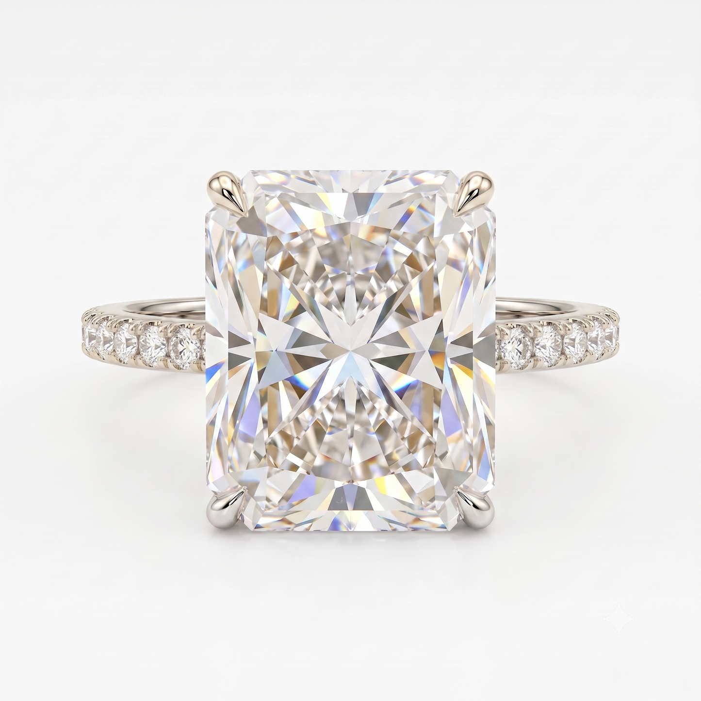 5.00 CT Radiant Cut Solitaire Lab-Grown Engagement Ring