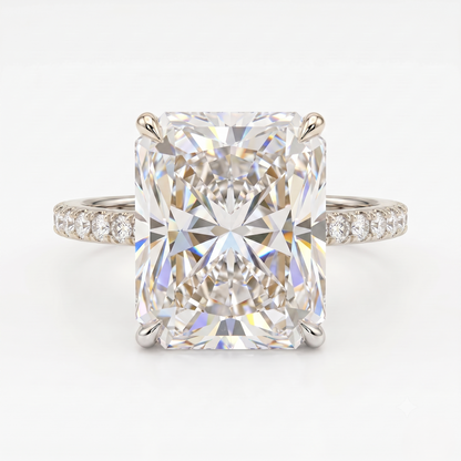5.00 CT Radiant Cut Solitaire Lab-Grown Engagement Ring