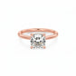 2.00Ct Cushion Cut Lab Grown Diamond Engagement Ring in 14k Yellow Gold