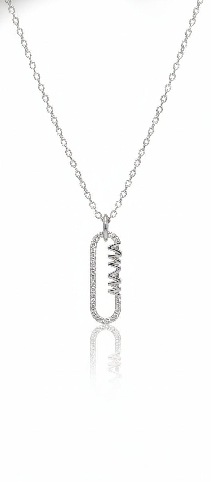 0.100 Ct Mama Lab-Grown Diamond Necklace