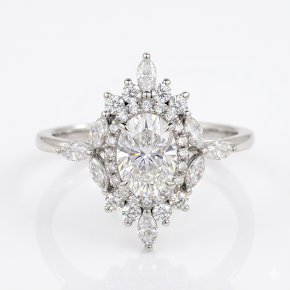 1.22 ct Oval Lab-Grown Diamond Engagement Ring – Rose Gold