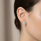 1.00ct Emerald Cut Lab Grown Diamond Stud Earrings