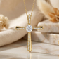 1.50Ct Cushion Lab-Grown Cross Necklace