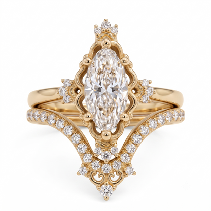 vintage marquise engagement ring​

