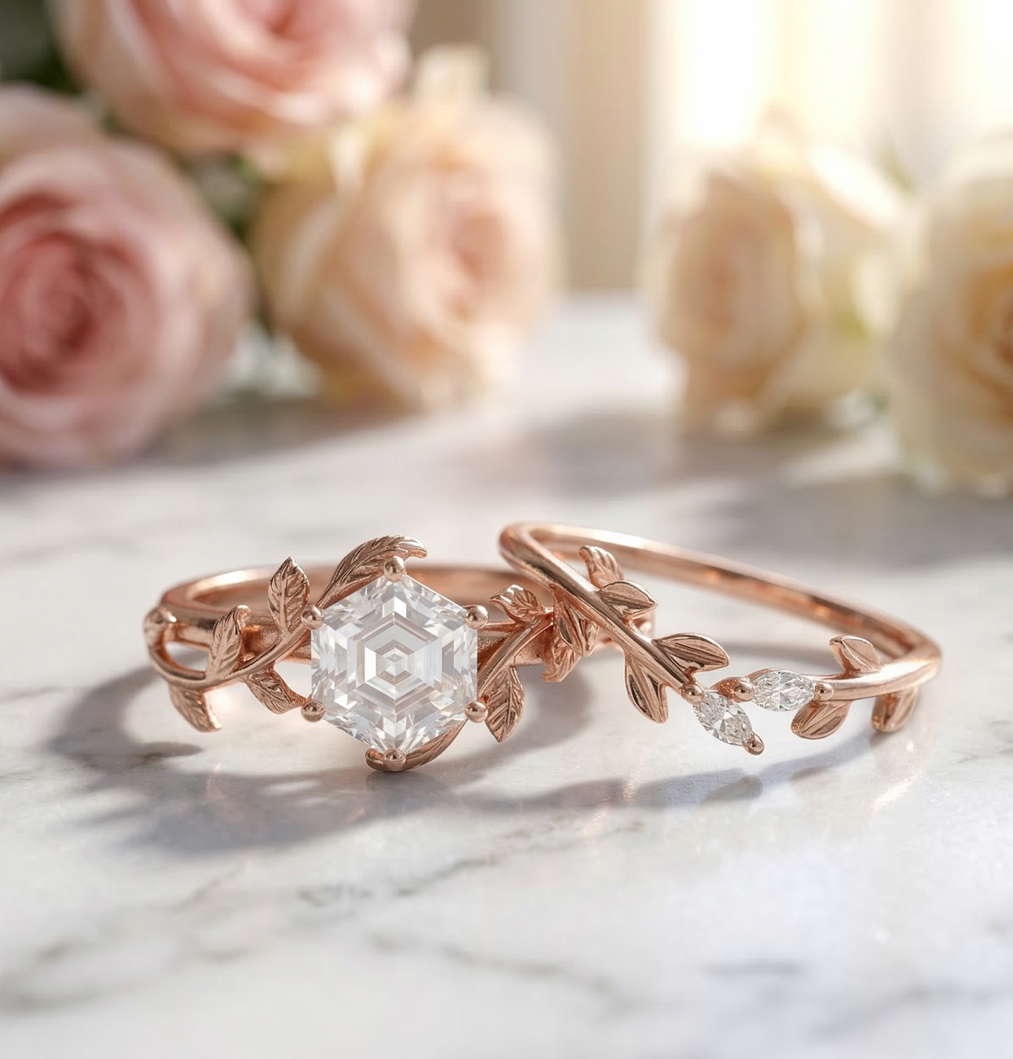 engagement rings hexagon​

