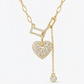 0.40 Ct Lab Grown Diamond Heart Necklace – Gold Y Lariat