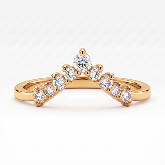 v shaped diamond ring​

