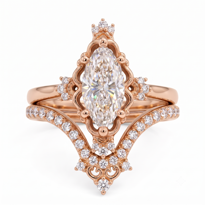 vintage marquise diamond ring​

