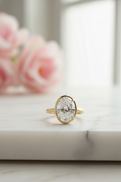 1.50CT Oval Cut Lab-Grown Engagement Ring