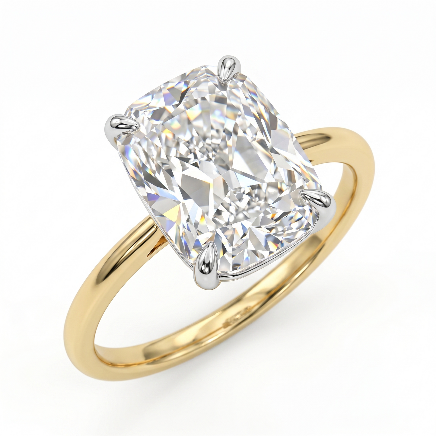 3.46ct Cushion Cut Lab-Grown Engagement Ring