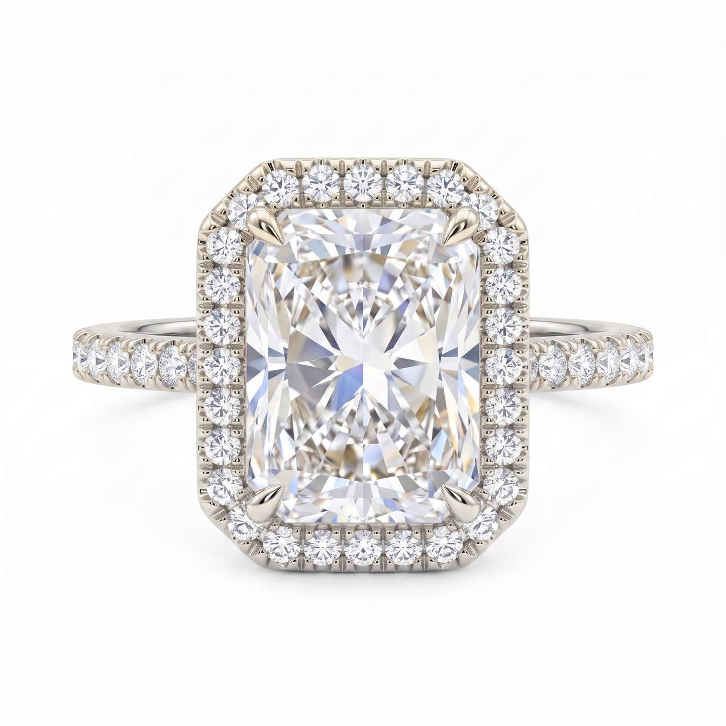 2.00tw Radiant cut Lab-Grown engagement ring