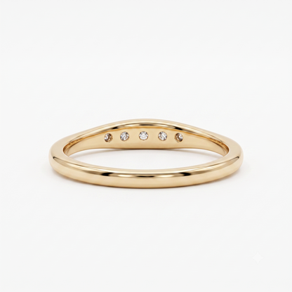 0.200 ct Vintage Inspired Lab Grown Diamond Wedding Band