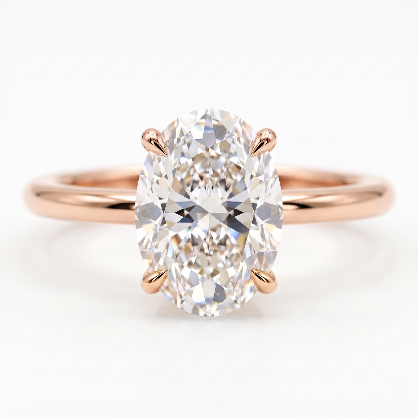 2.00ct Oval Cut Lab-Grown Engagement Ring