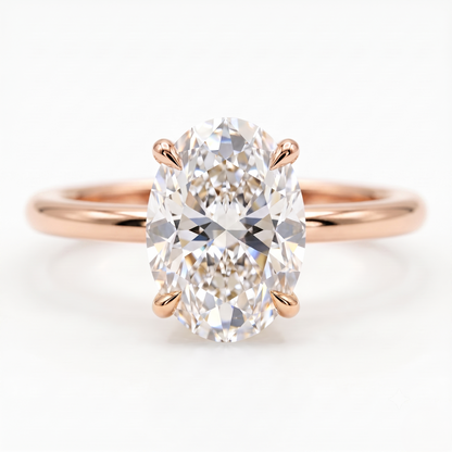 2.00ct Oval Cut Lab-Grown Engagement Ring