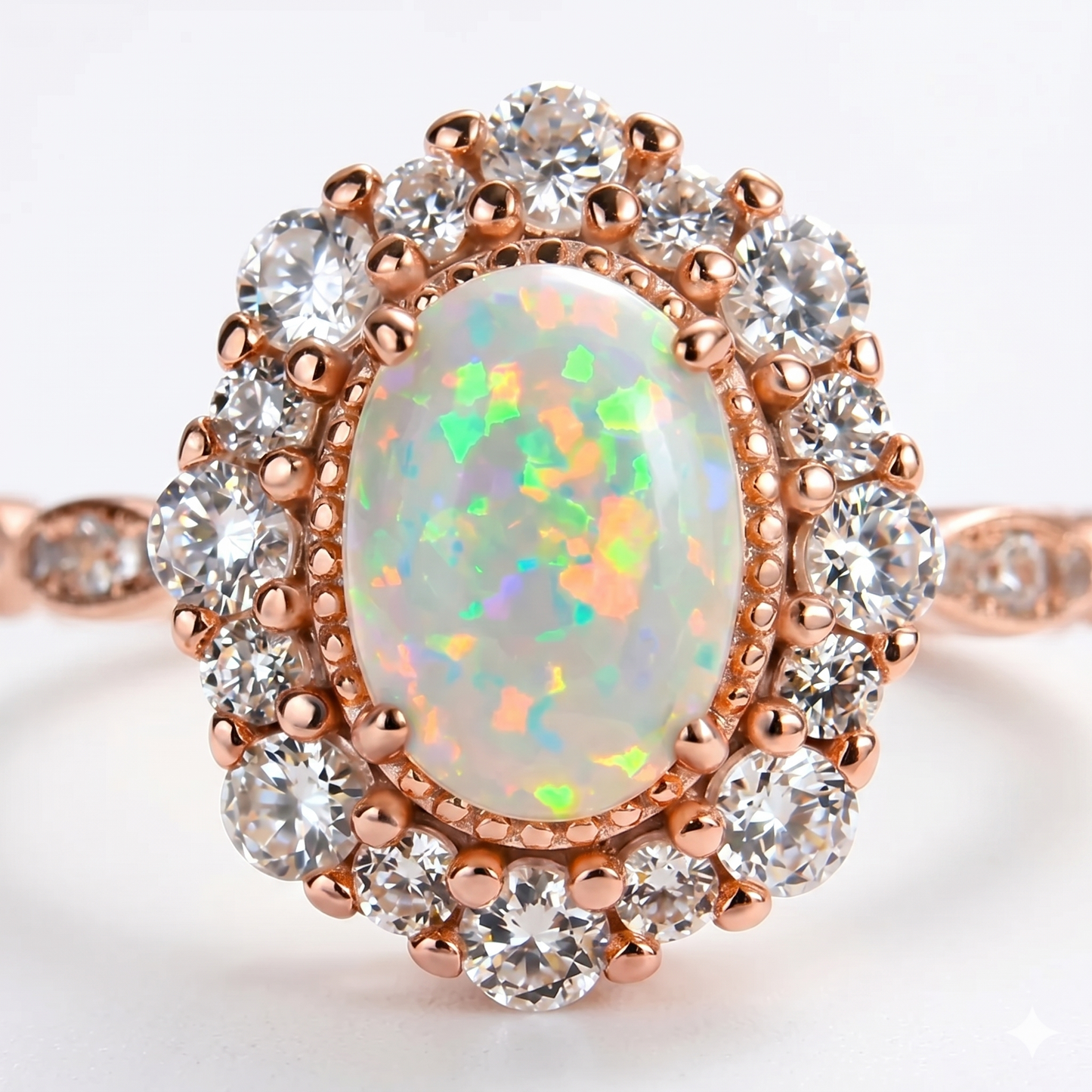 2.50CT Oval Natural Opal Anniversary Ring Gift For Her Birthday Ring Gift