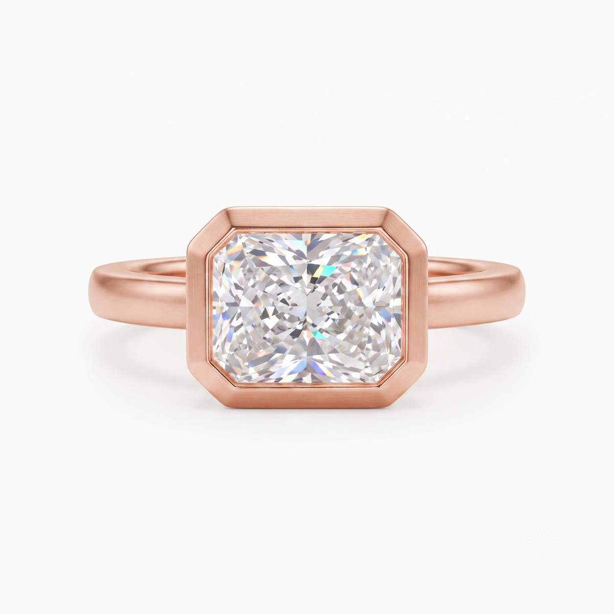 2.00CT Radiant Cut Lab-Grown Solitaire Ring