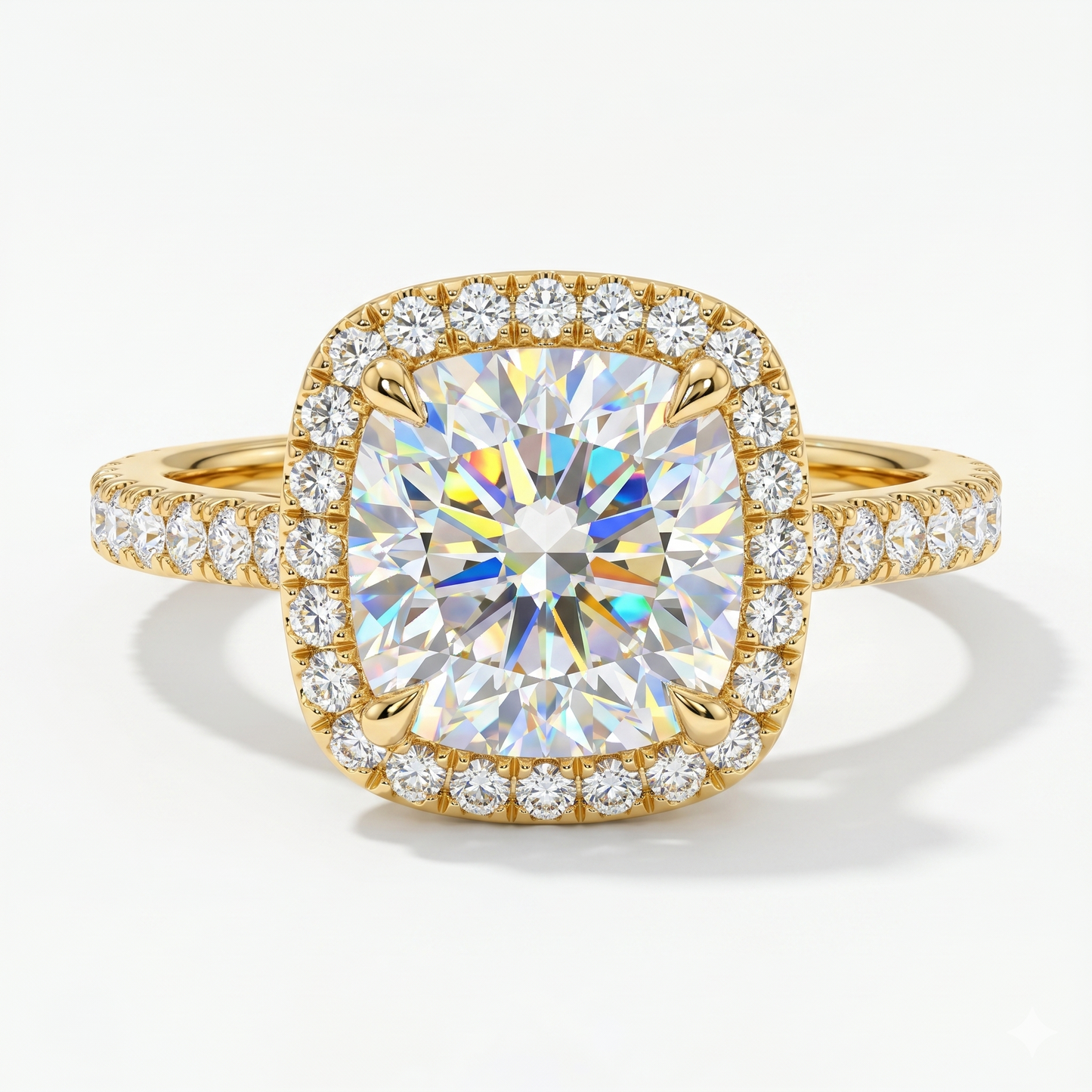 1.50ct Cushion cut Lab-Grown engagement ring