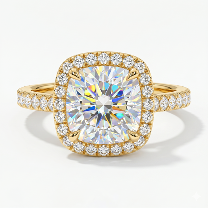 1.50ct Cushion cut Lab-Grown engagement ring