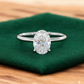 2.065ct Oval Lab Grown Diamond Engagement Ring • 14K Solid Yellow Gold Solitaire Ring
