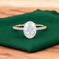 2.680 ct Oval Shaped Lab Grown Diamond Engagement Ring