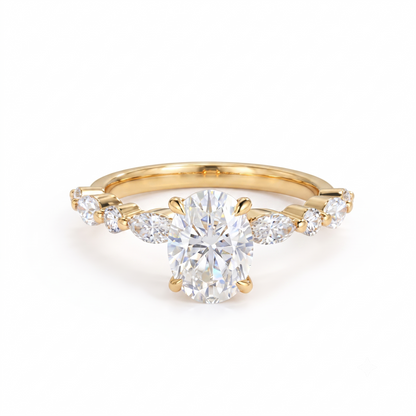 2.30 ct Oval Lab-Grown Diamond Engagement Ring