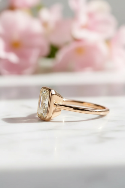 3.00ct Radiant Cut Lab-Grown Solitaire Ring