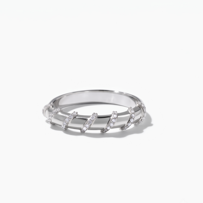 lab grown diamond stackable band