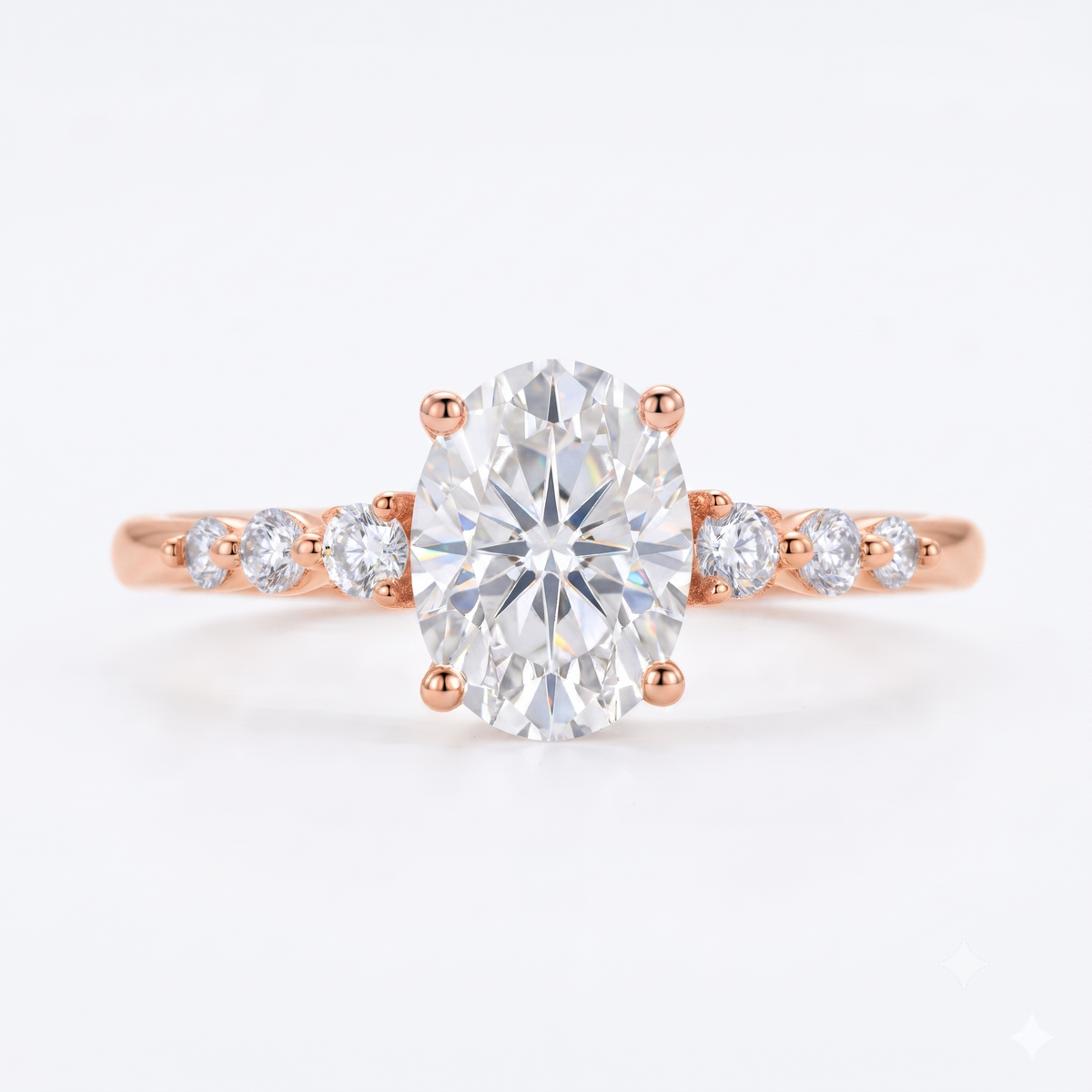 1.660CT Oval Lab Grown Diamond Engagement Ring