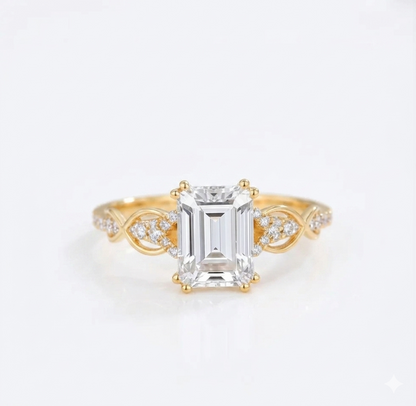 1.80 ct Emerald-Cut Lab-Grown Diamond Engagement Ring
