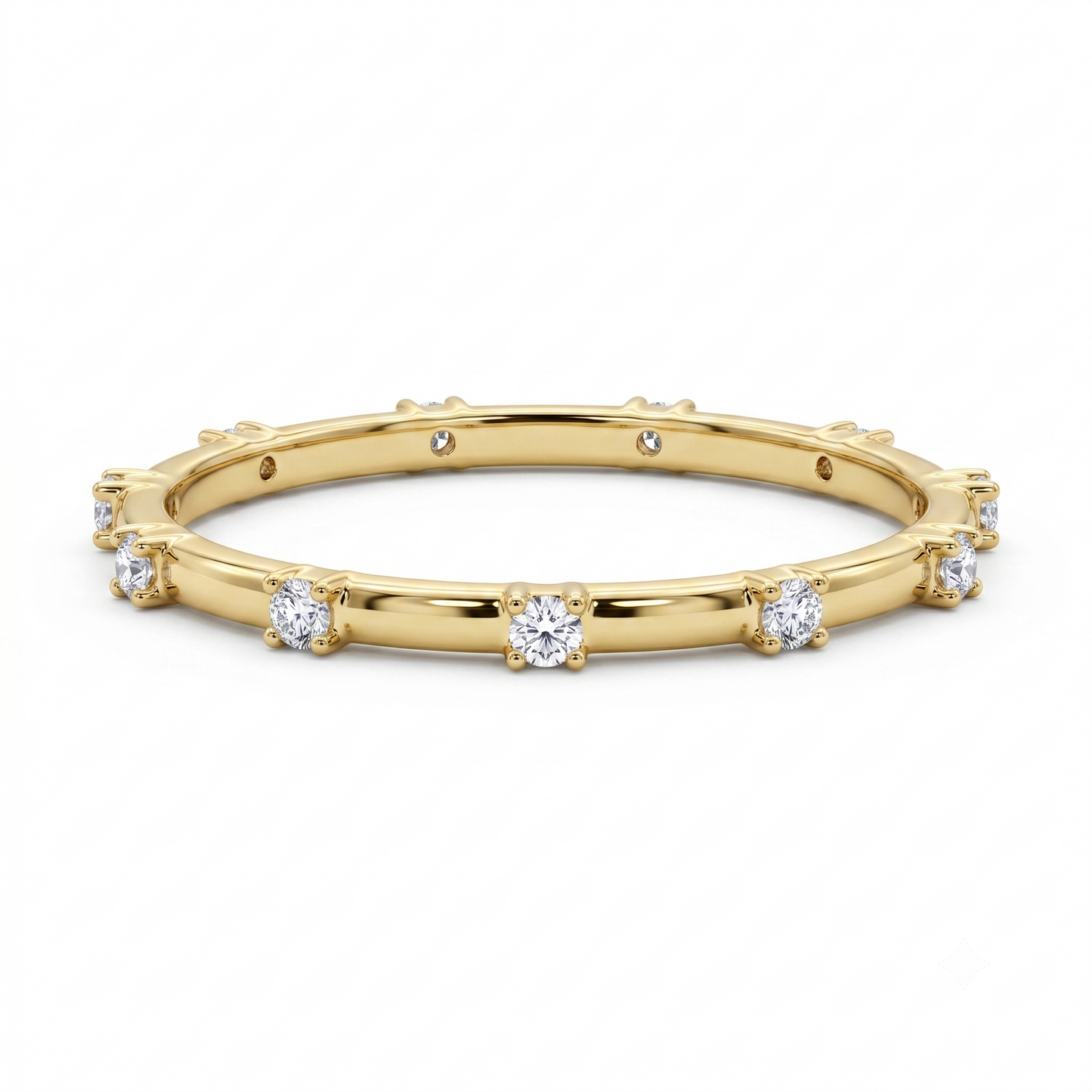 0.050Ct Lab Grown Diamond Eternity Ring, Diamond Wedding Band