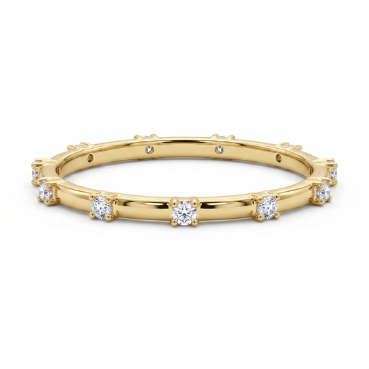 0.050Ct Lab Grown Diamond Eternity Ring, Diamond Wedding Band