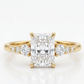radiant cut diamond engagement rings​

