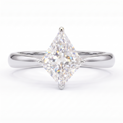 1.00CT Kite Cut Lab Grown Diamond Engagement Ring