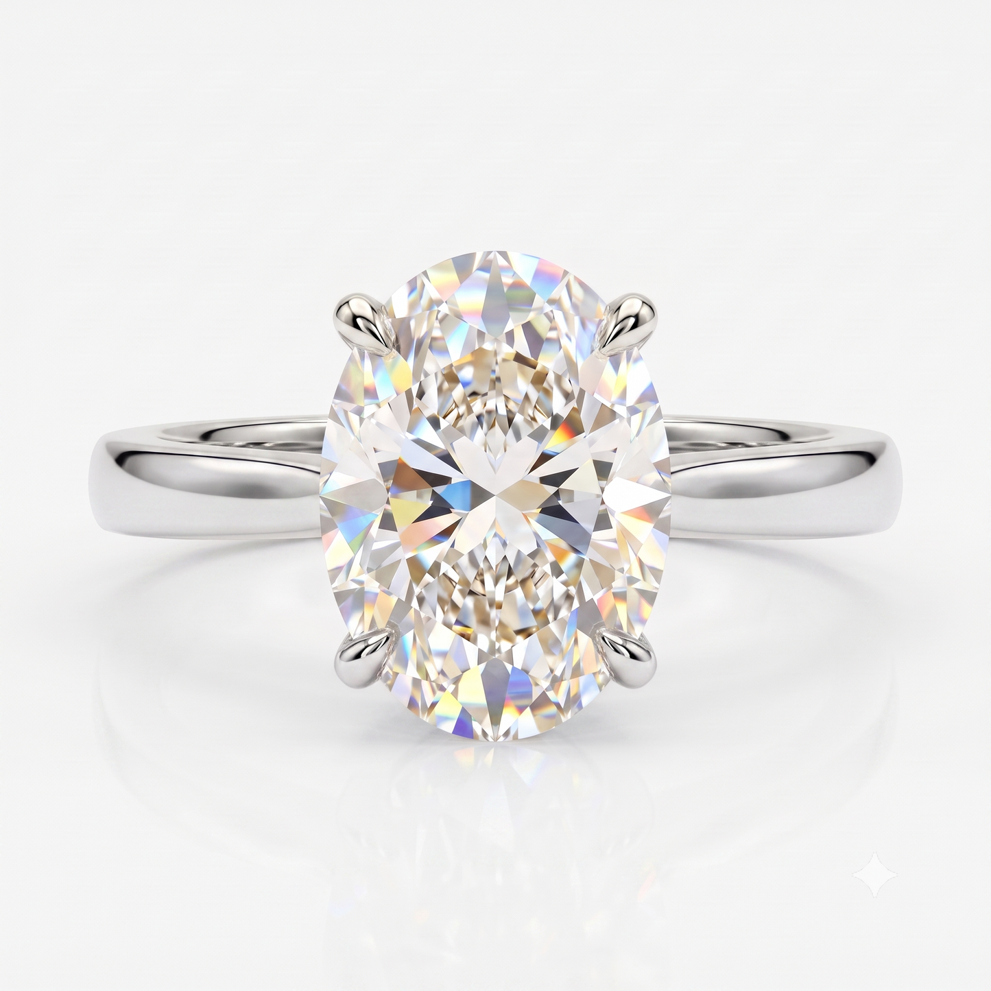 oval cut solitaire engagement ring